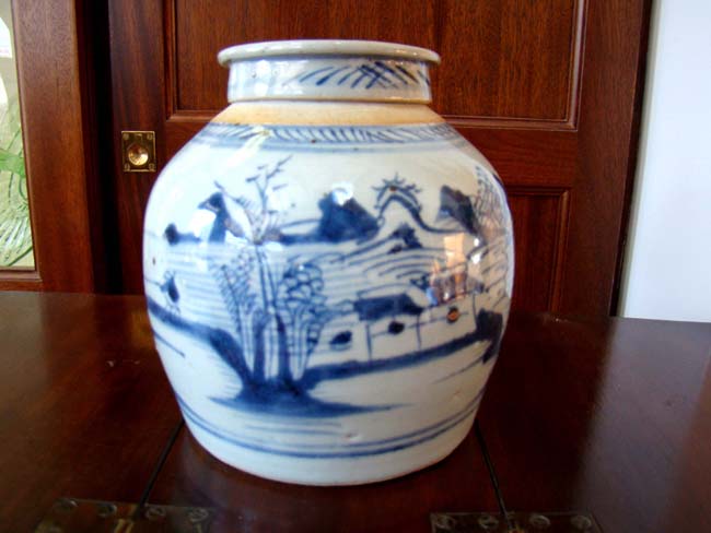 A 19th century Chinese Ginger Jar